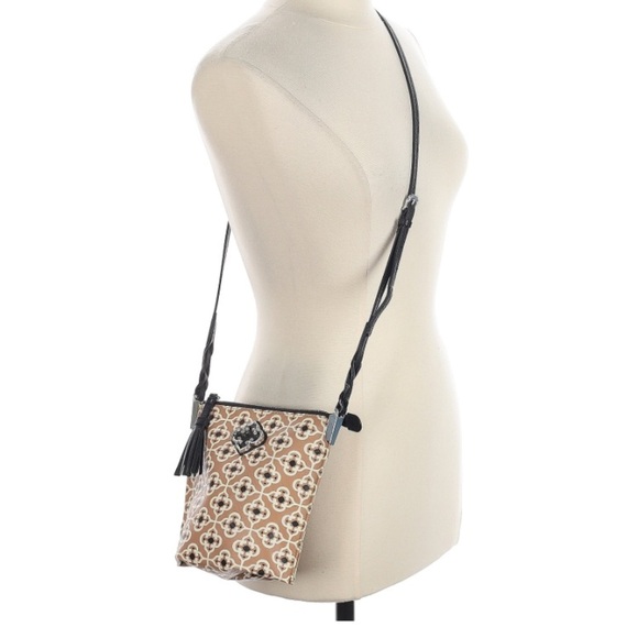Brighton 100% Leather Zip Up Crossbody Bag - Picture 3 of 3